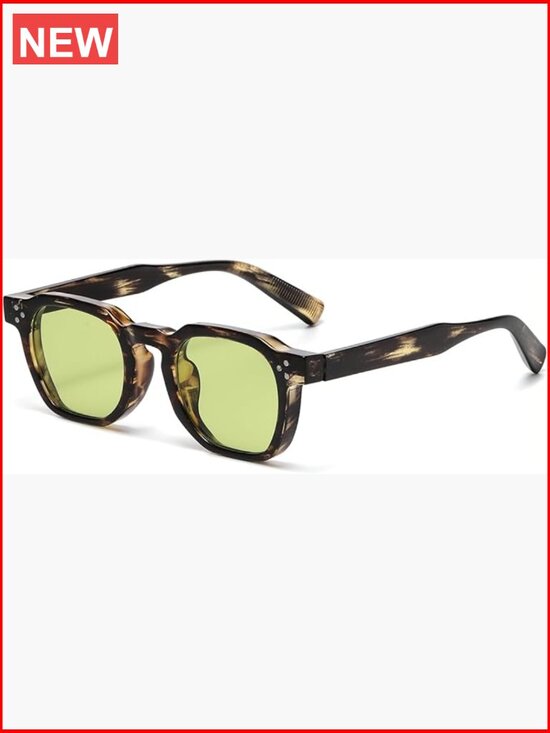 Retro Square Thick Frames Sunglasses UV400 Protection Unisex main image 4